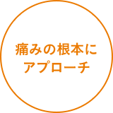 痛みの根本にアプローチ